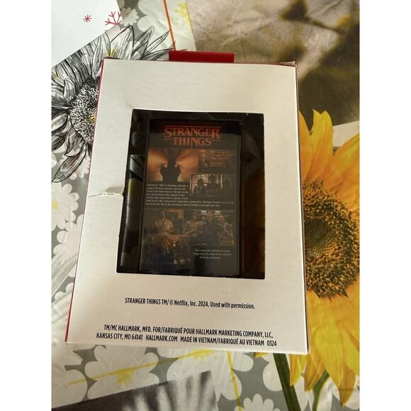 Wednesday & Stranger Things VHS Retro Hallmark Christmas Ornaments NIB Funko - Picture 5 of 7